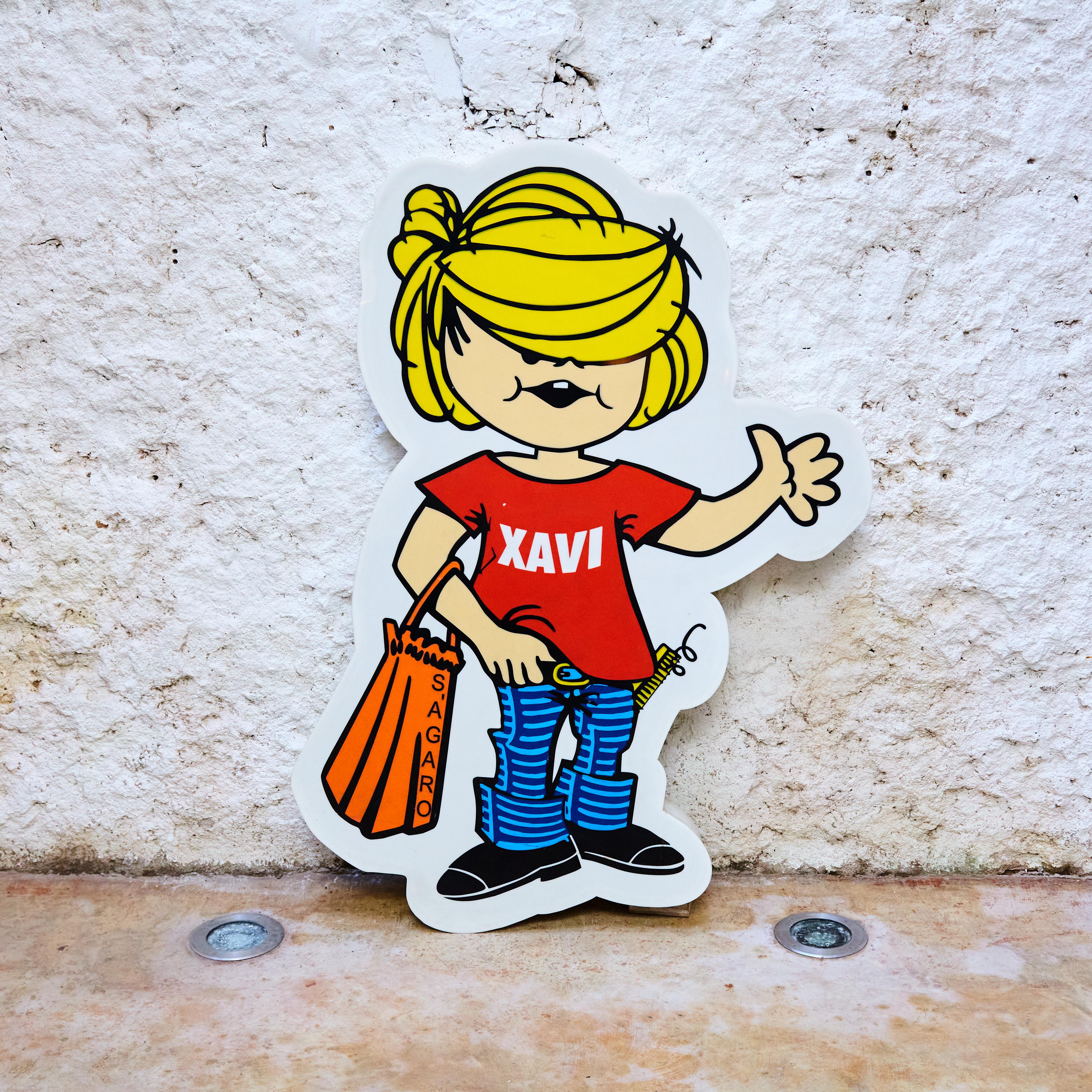 Supermarket Light Sign 'Xavi S'agaro', circa 1970 5
