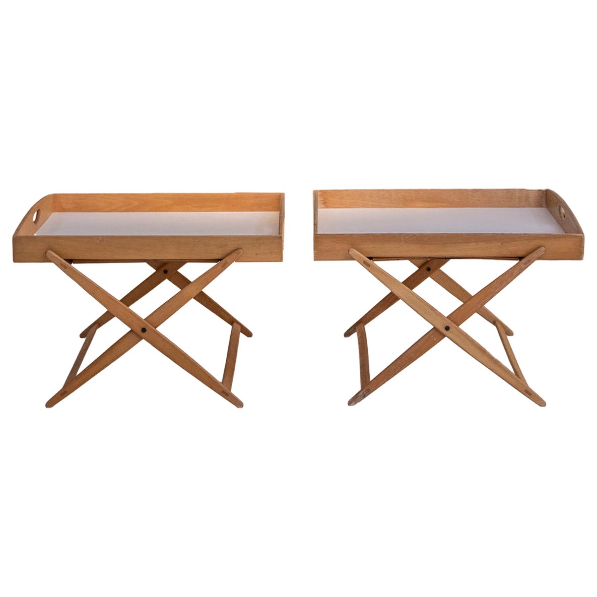 Supermate Folding Side Table by Achille Castiglioni for De Padova, Italy 1980s