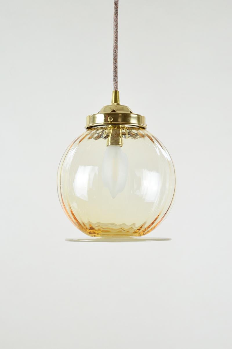 Brass Supernova Pendant by Atelier George For Sale