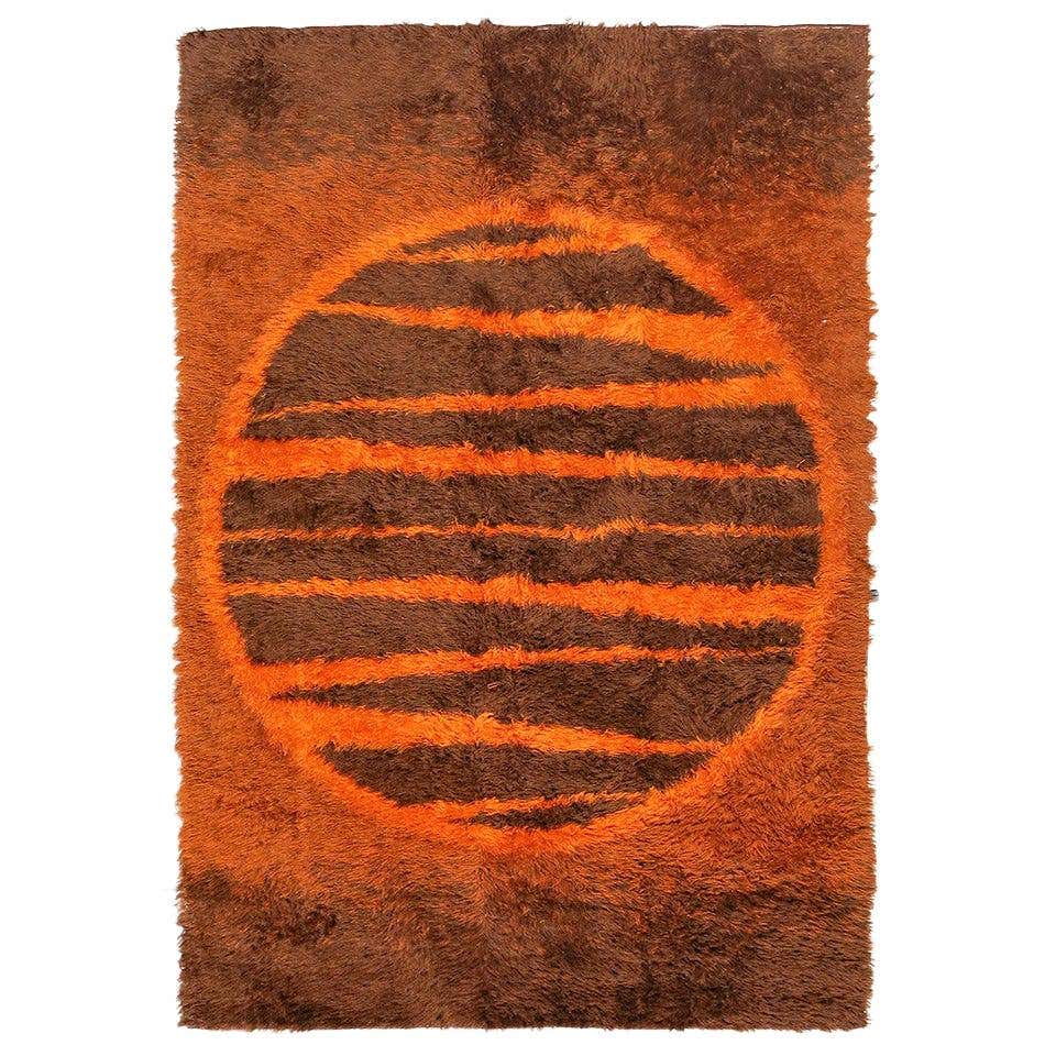 German Ss Rug West German Shag Rug, circa 1970 at 1stDibs