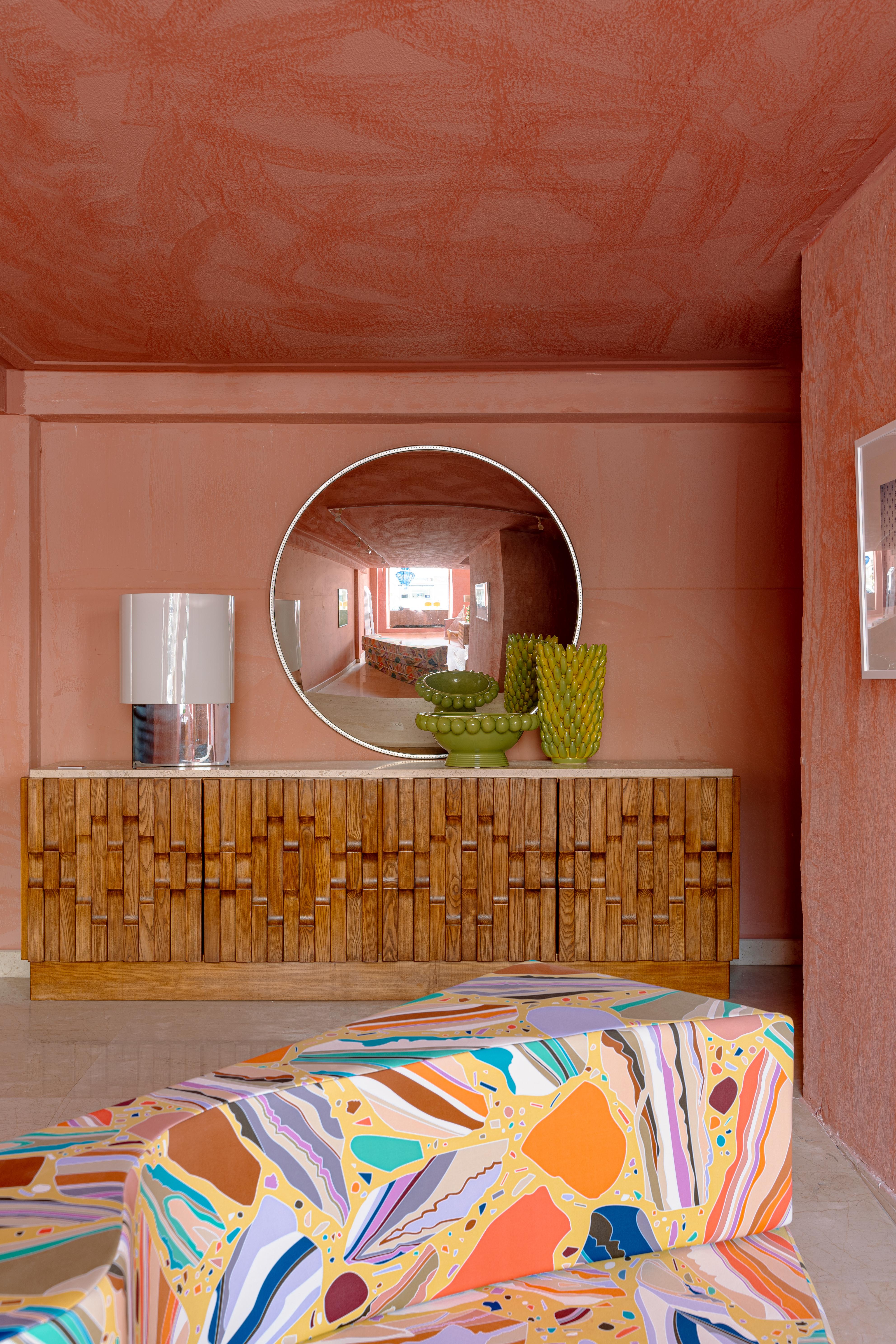 Superonda-Sofa mit organischer Form und mehrfarbigem Stoffmuster von Archizoom im Angebot 10