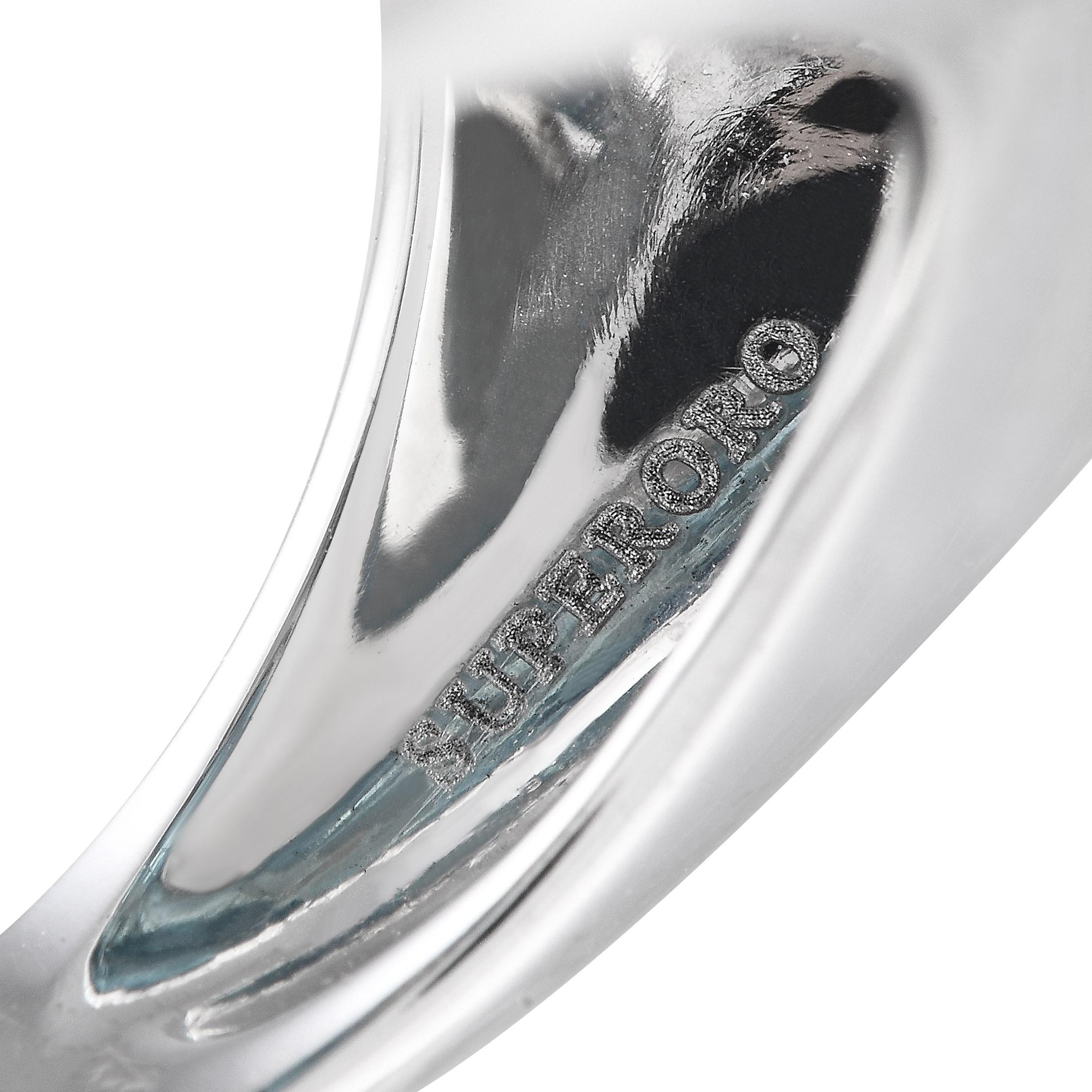 Superoro 18K White Gold 1.33ct Diamond and Topaz Cocktail Ring In Excellent Condition In Southampton, PA