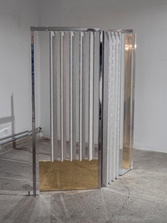 Superpose Brass, Stainless Steel Acrylic Paravent , Made in Turkey
