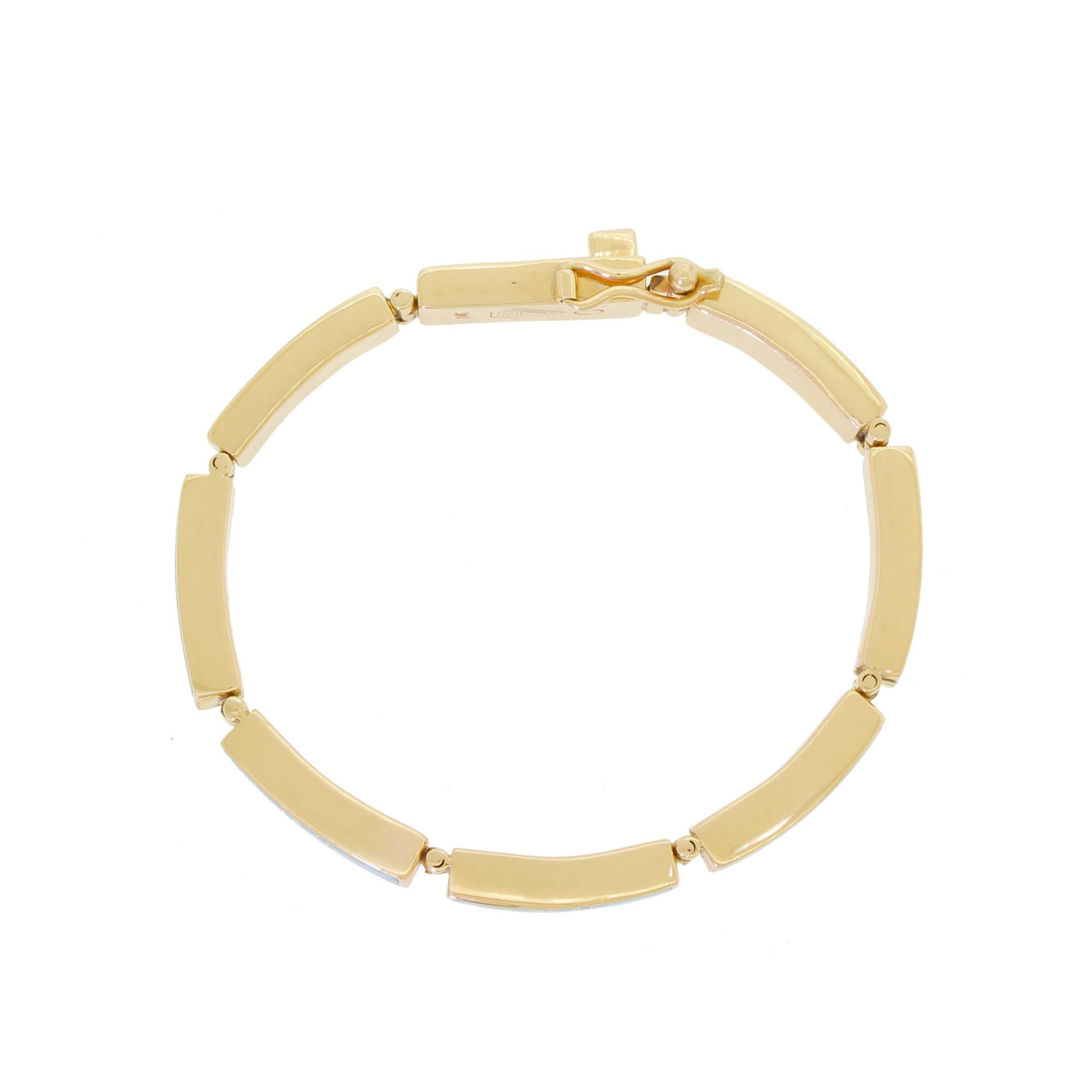 opal inlay bracelet