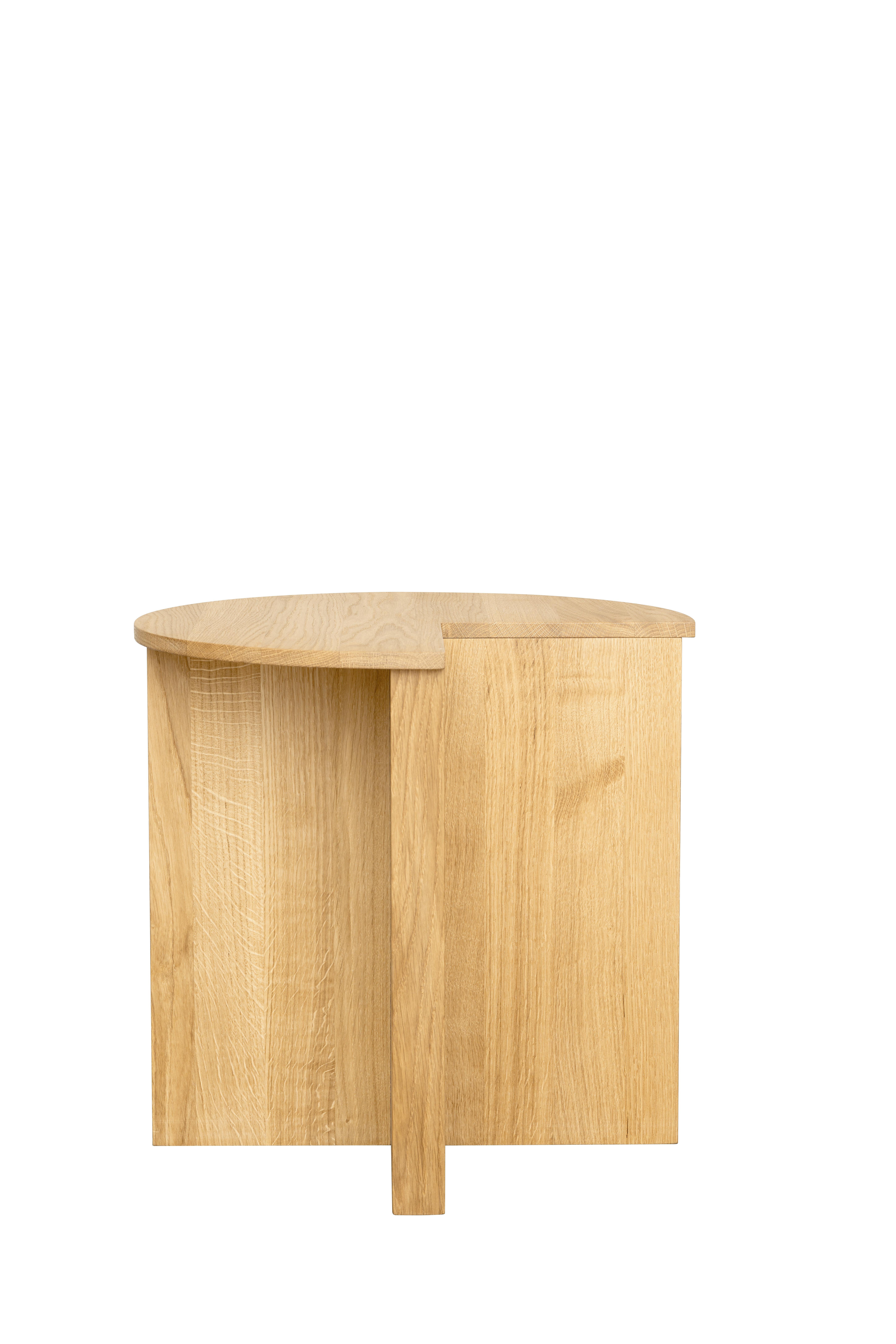 Polish Supersolid Object 2, Side Table by Fogia, Oak For Sale