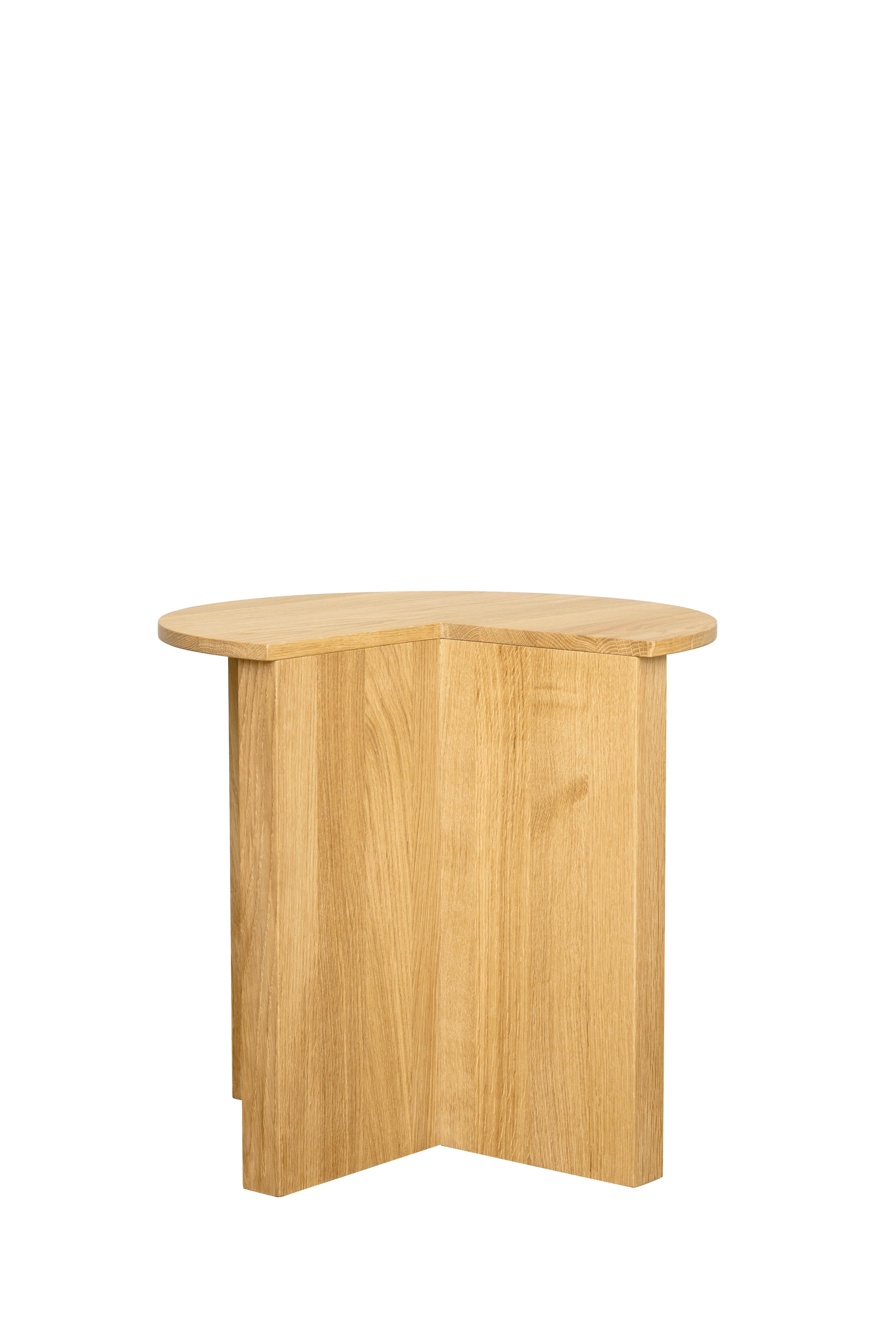 Oiled Supersolid Object 2, Side Table by Fogia, Oak For Sale