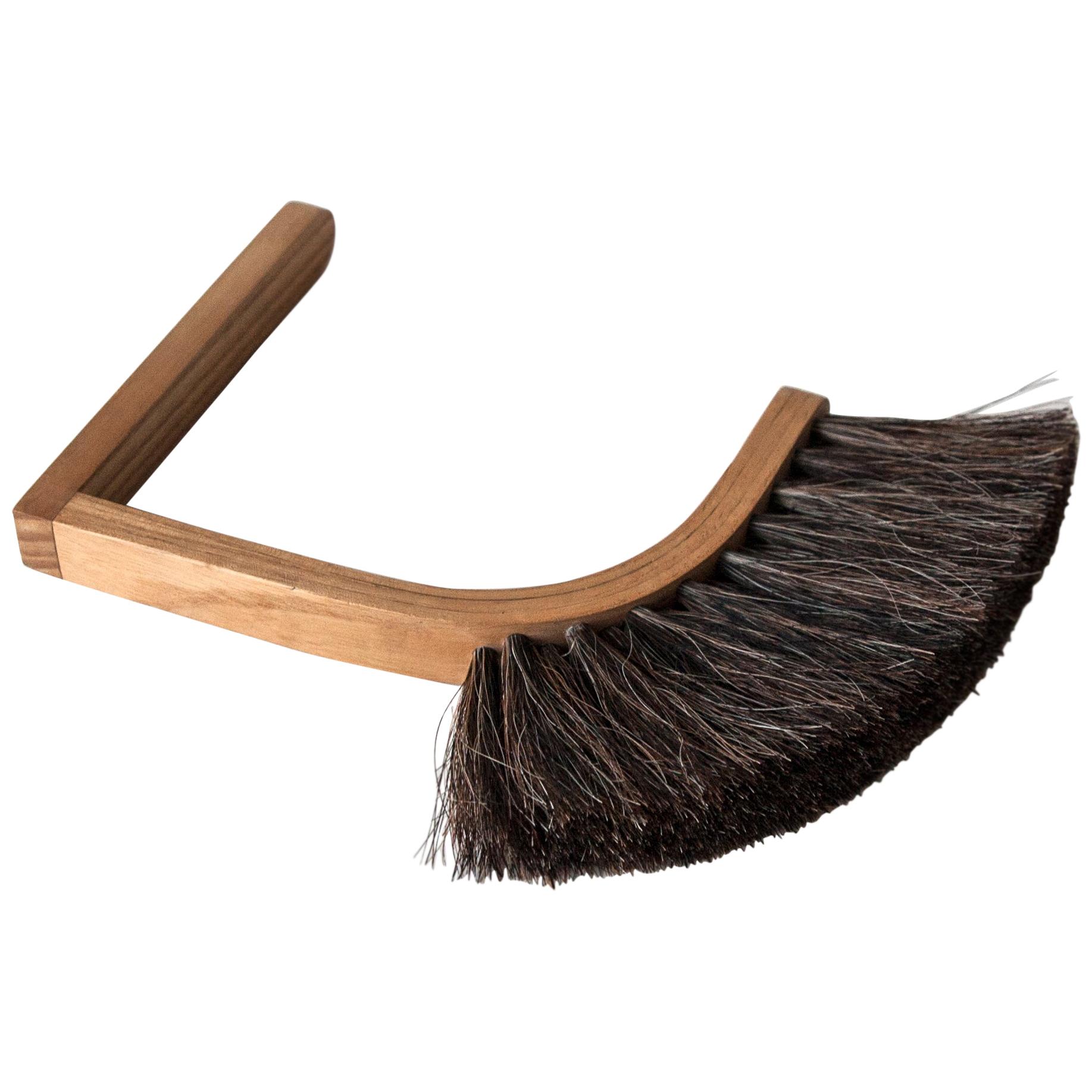 Superstition Handbroom, Ash Bentwood Handle Horsehair Bristles, Limited Edition