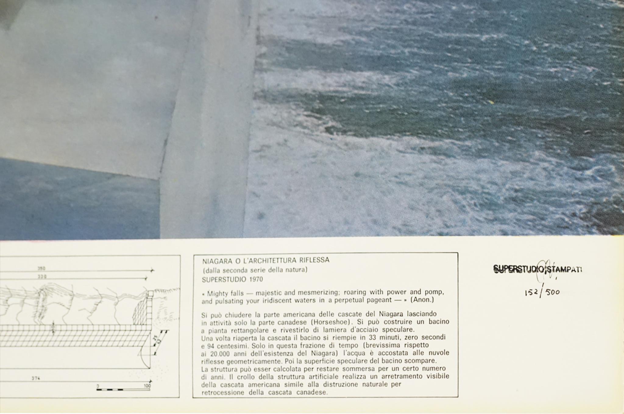 Niagara, progetto, Architettura radicale, Anni Settanta, Italiano - Print di Superstudio