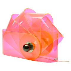 Superstudio early Production Lámpara Gherpe de Francesconi para Poltronova en rosa