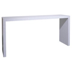 Superstudio per Zanotta Quaderna 710 Console Serigrafia nera su bianco