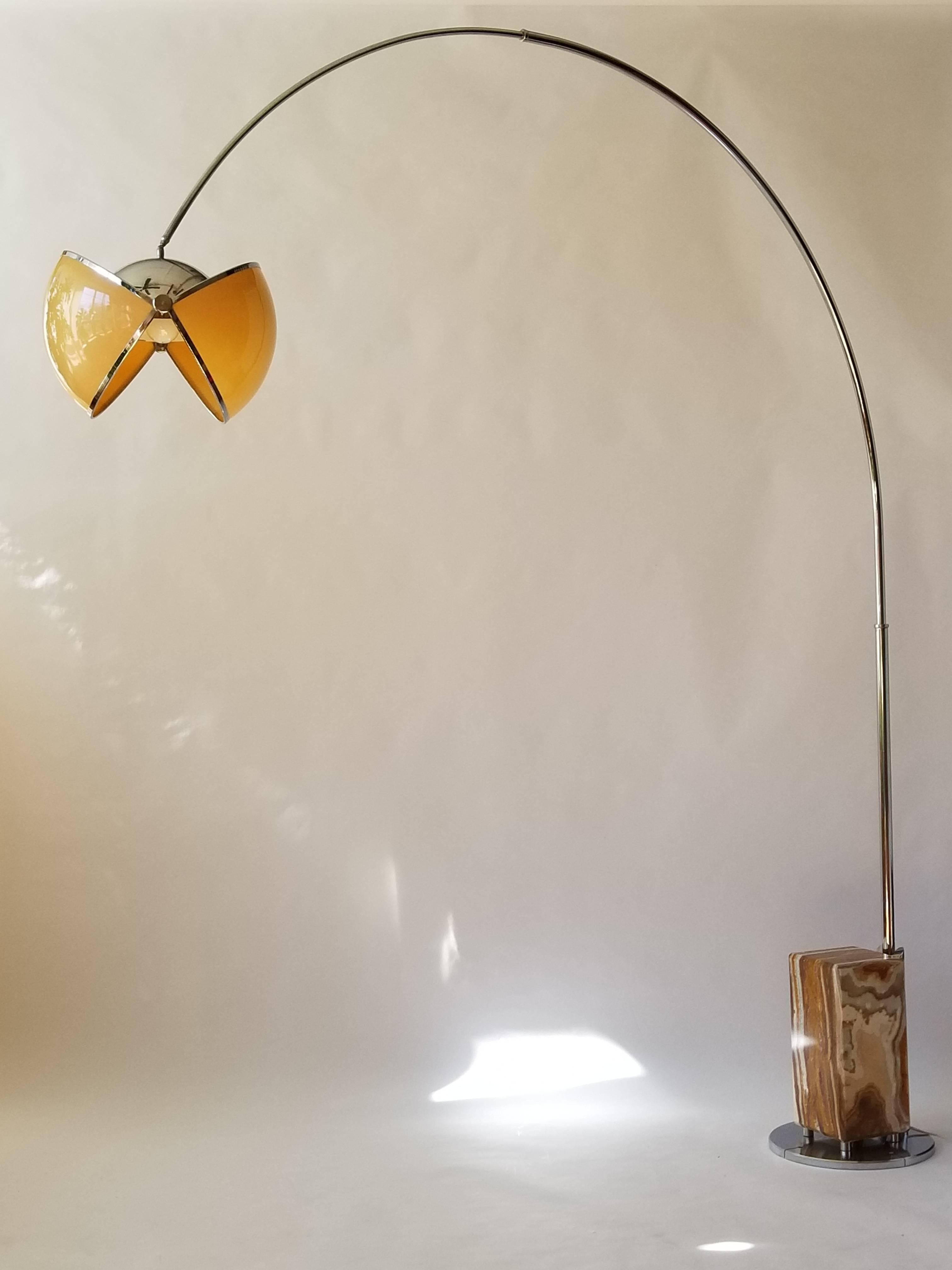 Italian Huge Arch Floor Lamp in the style of Superstudio, circa 1970, Italia 