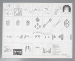 Superstudio Lithograph "Un viaggio nelle ragioni della ragione", Italy, 1970