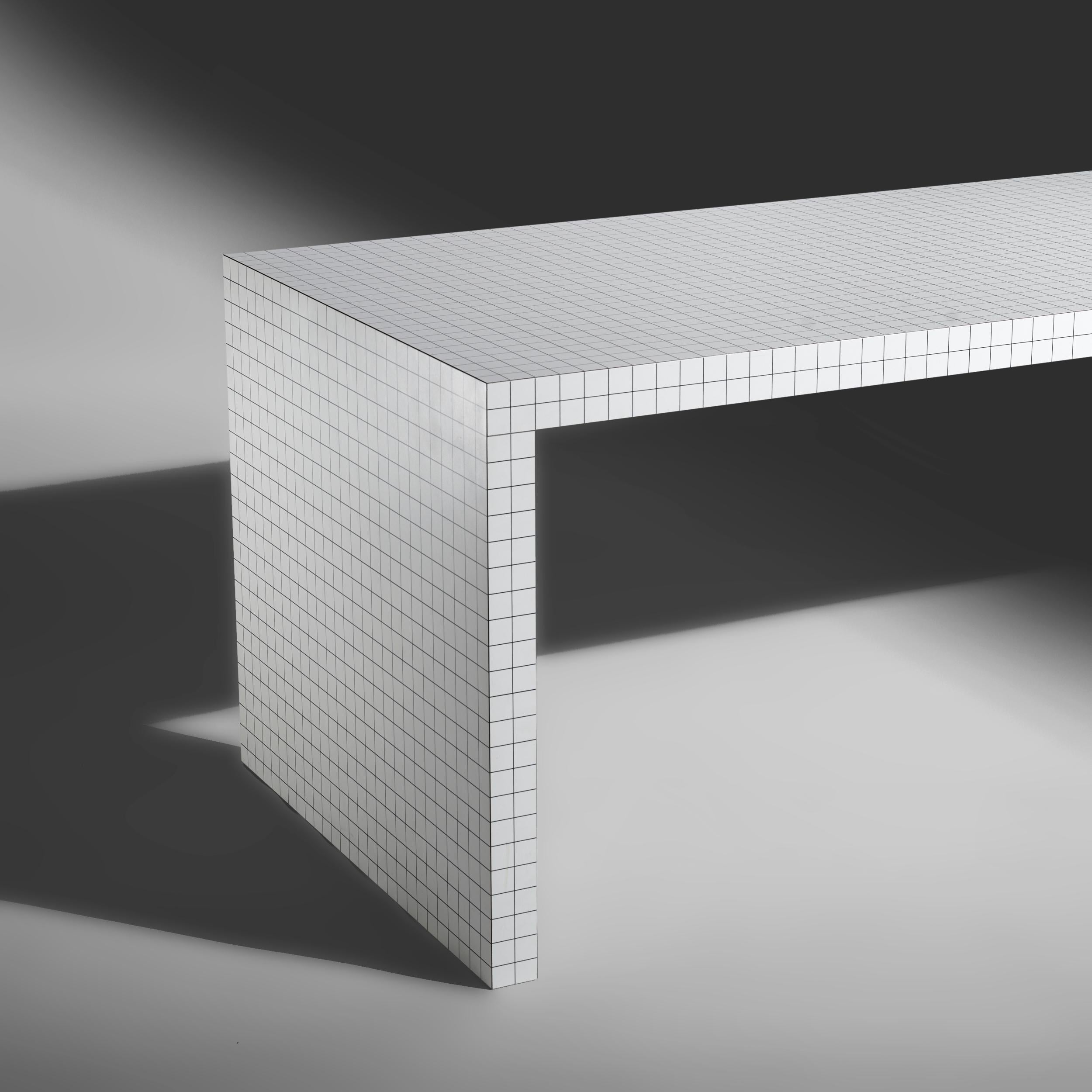 Laminate Superstudio Quaderna 2830 desk or table for Zanotta Italy, 1970 For Sale