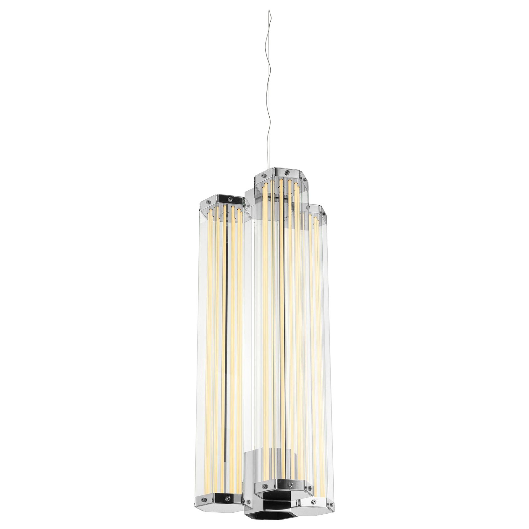 Suspension Superwire S3 Light en verre et aluminium par Formafantasma, 2025 en vente