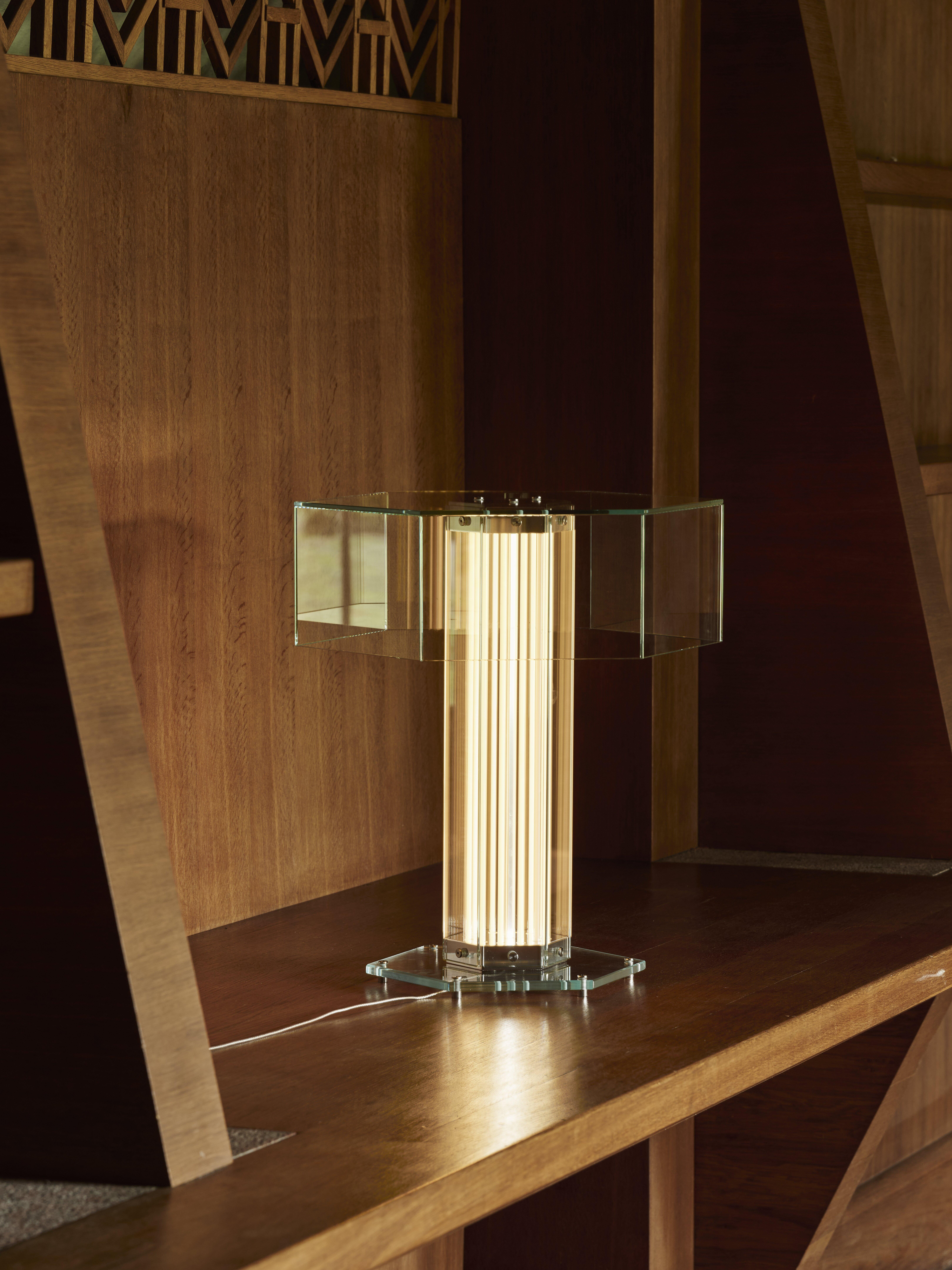 Lámpara de mesa SuperWire de cristal y aluminio de Formafantasma, 2024 en venta 4
