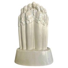 „Supplication“, Art-Déco-Skulptur aus Archipenkos Keramikschule, Woodstock
