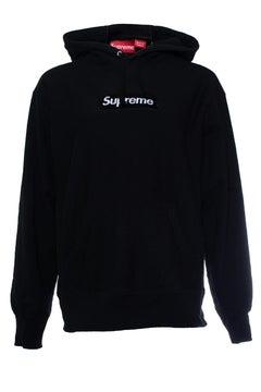 Supreme, schwarzer Kapuzenpulli