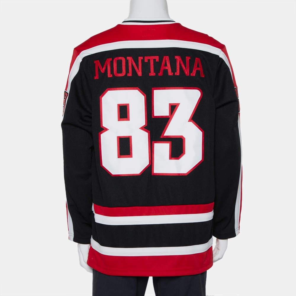 Supreme Black Scarface Embroidered Synthetic Paneled Hockey Jersey L In New Condition In Dubai, Al Qouz 2
