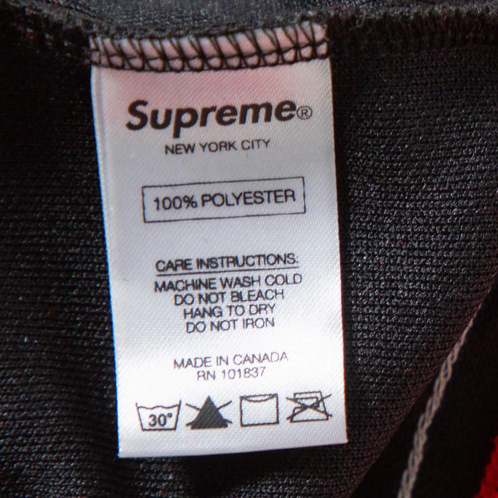 Supreme Black Scarface Embroidered Synthetic Paneled Hockey Jersey L 1