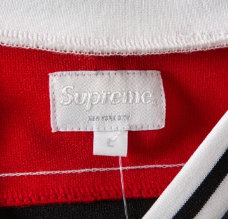 Supreme Black Scarface Embroidered Synthetic Paneled Hockey Jersey L For Sale 1