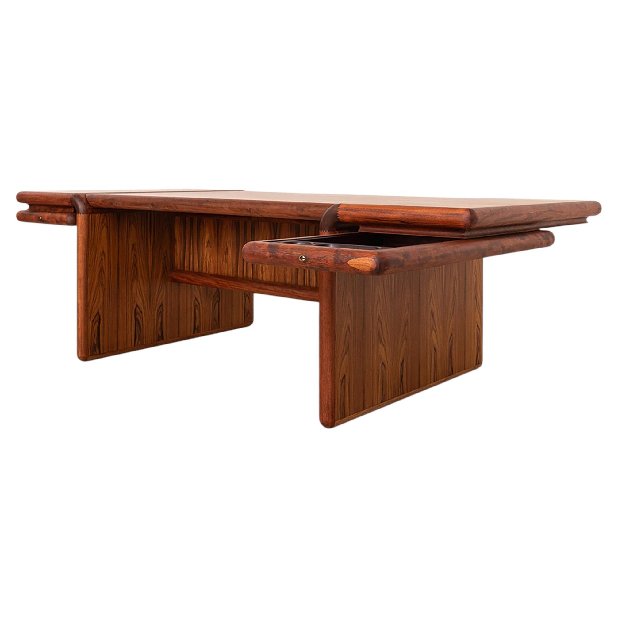 Supreme Executive Desk by Dyrlund, Danish Modern, attributed to Jensen & Valeur