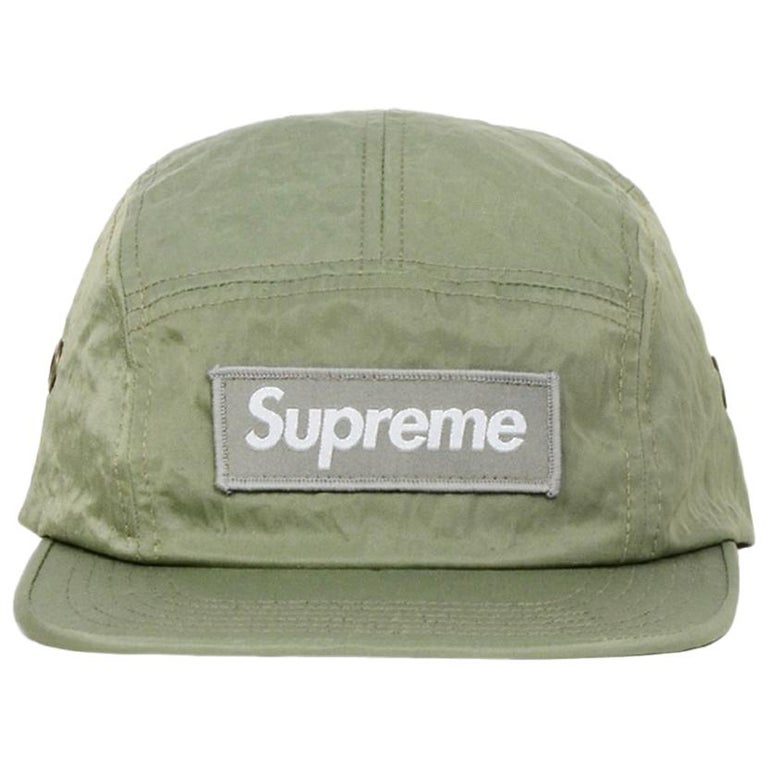 Supreme Green Logo Camp Hat For Sale at 1stDibs