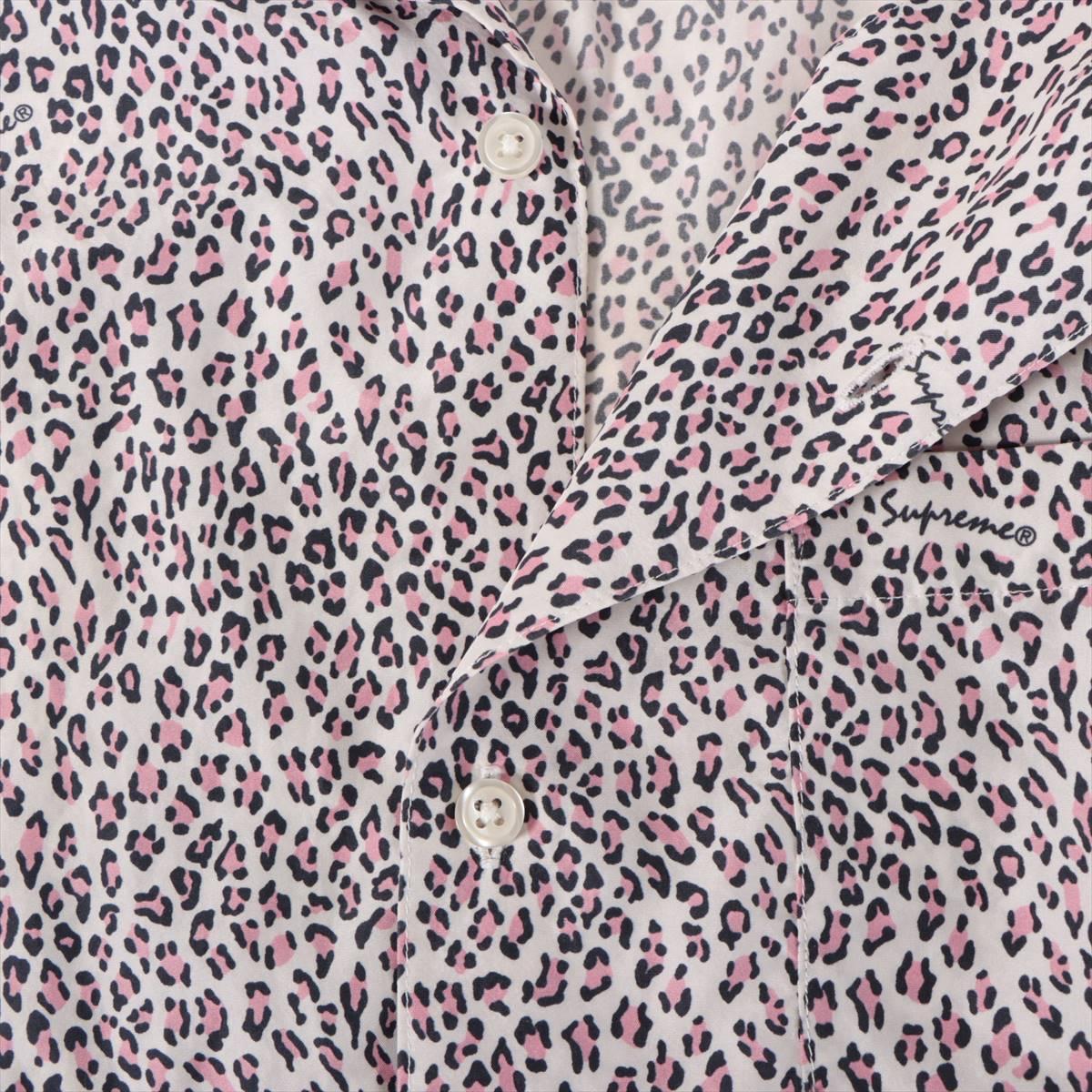 Supreme Leopard Silk Short Sleeve Shirt In Good Condition In Humacao, PR