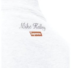 SUPREME Mike Kelley Franklin Signing Treaty of Alliance grey fleece hoodie L