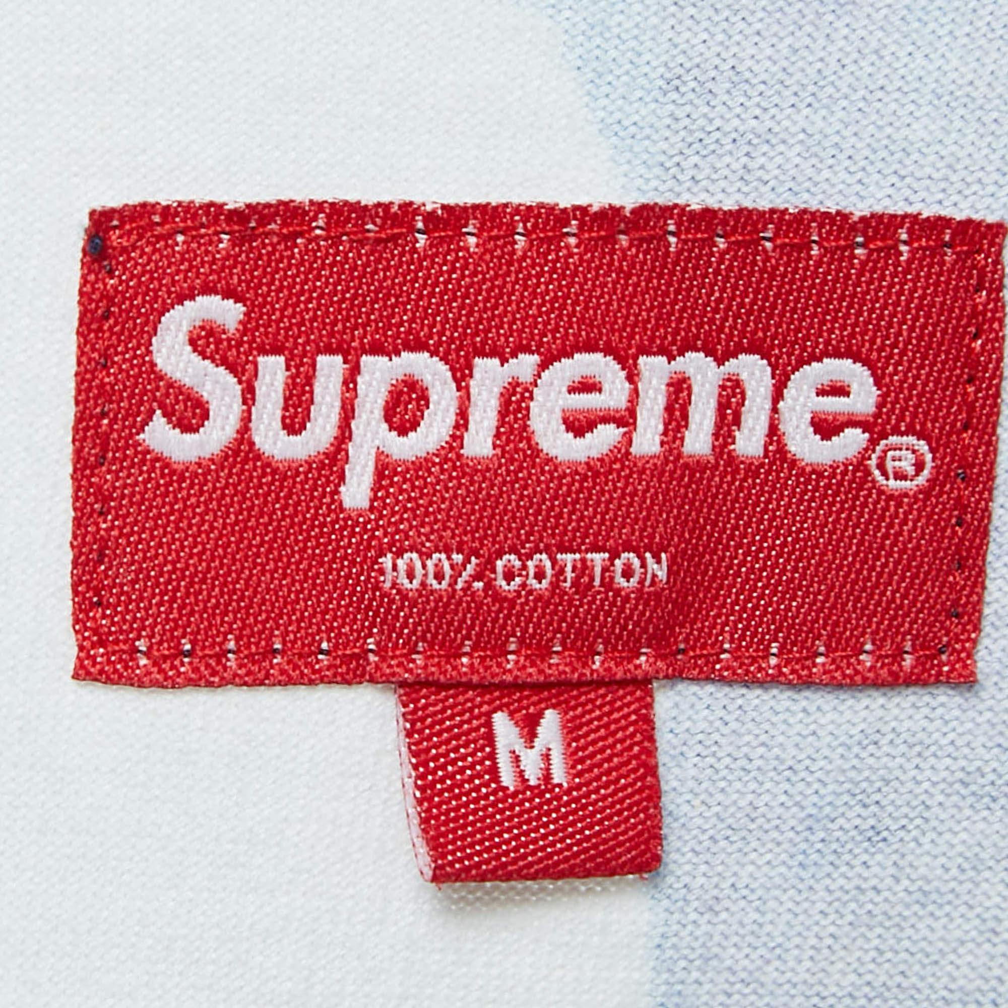 Supreme Multicolor Printed Cotton Crew Neck Oversize T-Shirt M In Good Condition For Sale In Dubai, Al Qouz 2