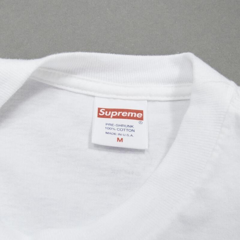 SUPREME Murakami Relief Fund floral box logo white cotton tshirt M 3