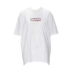 SUPREME Murakami Relief Fund floral box logo white cotton tshirt M SUPREME Murakami Relief Fund floral box logo white cotton tshirt M