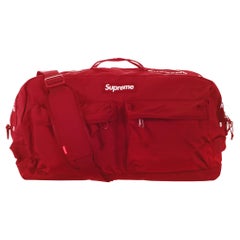 Supreme Nylon Red Duffle Bag FW22