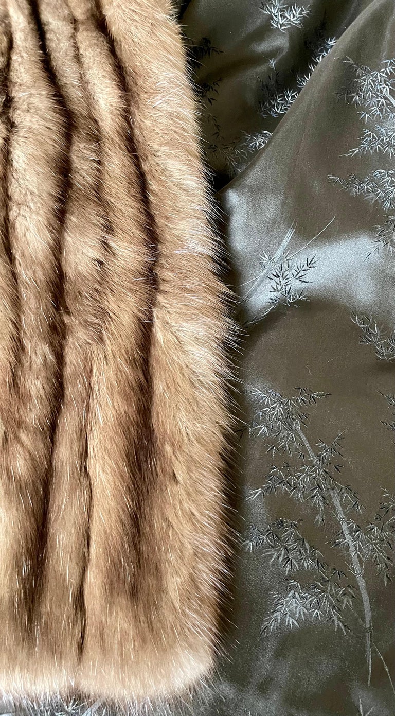 Supreme Opulent Russian Sable Fur Stroller Length Coat  For Sale 6