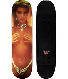 Superbe planche de skateboard Nan Goldin Kim en strass