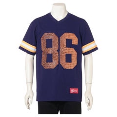 Supreme Polyester Football Jersey T-shirt Purple Supreme Polyester Football Jersey T-shirt Purple