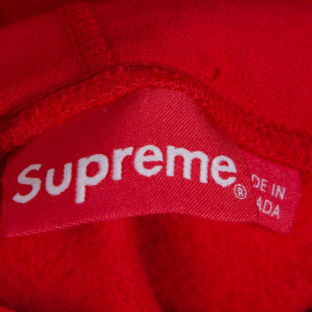 supreme red hoodie