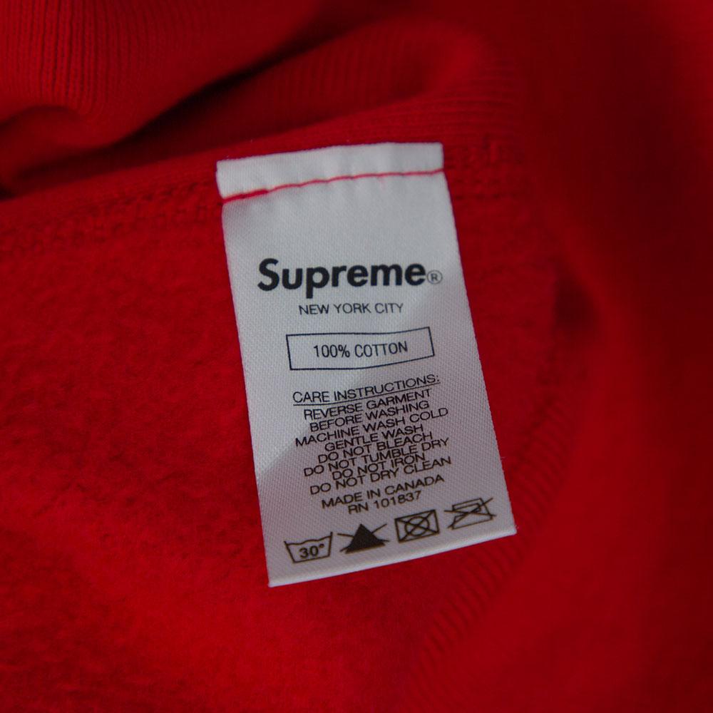 supreme swarovski hoodie red