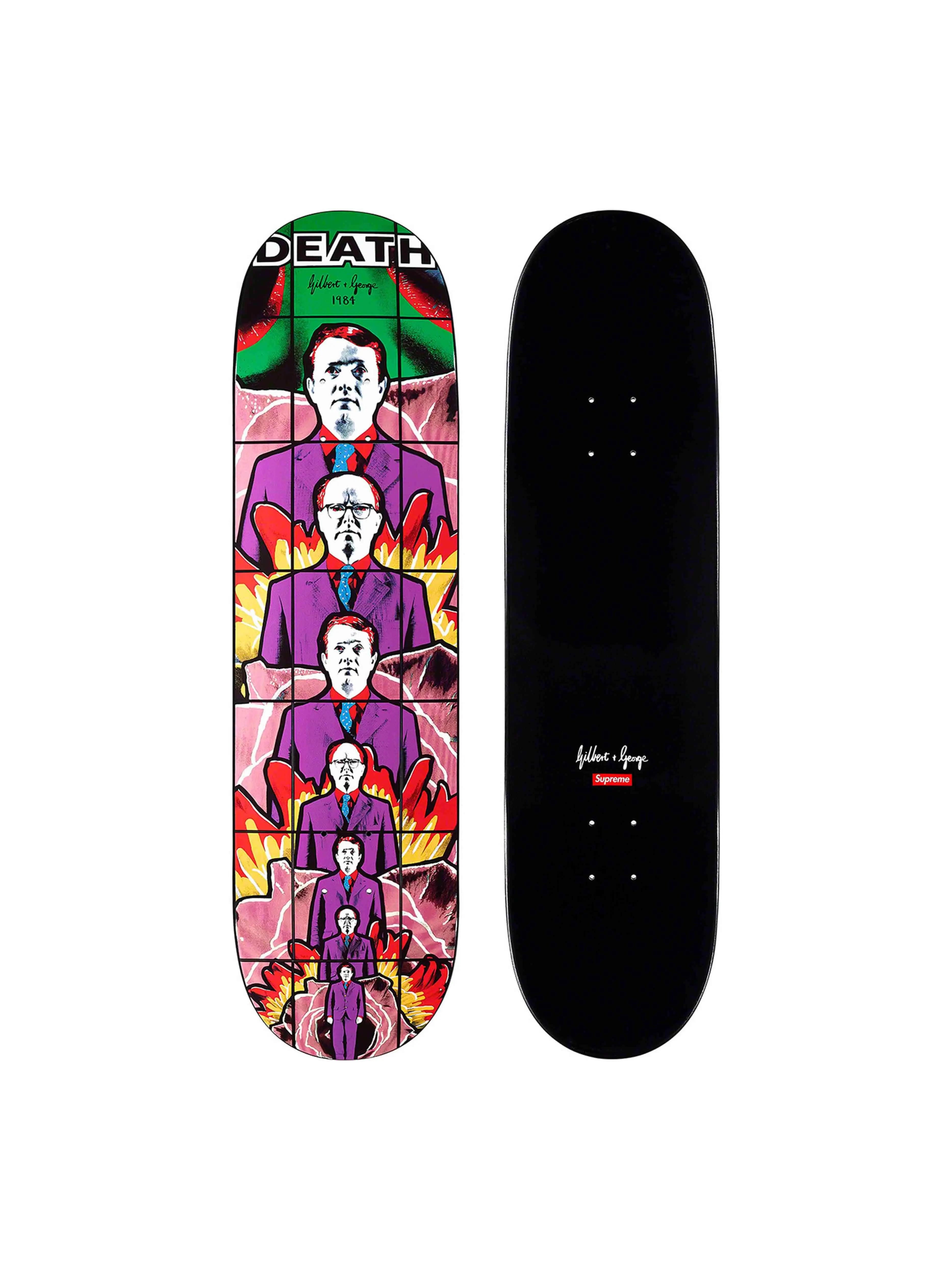 Skateboard Supreme x Gilbert & George DEATH en vente 2