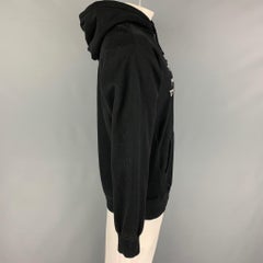 SUPREME Felpa con cappuccio grafica bianca e nera taglia XL