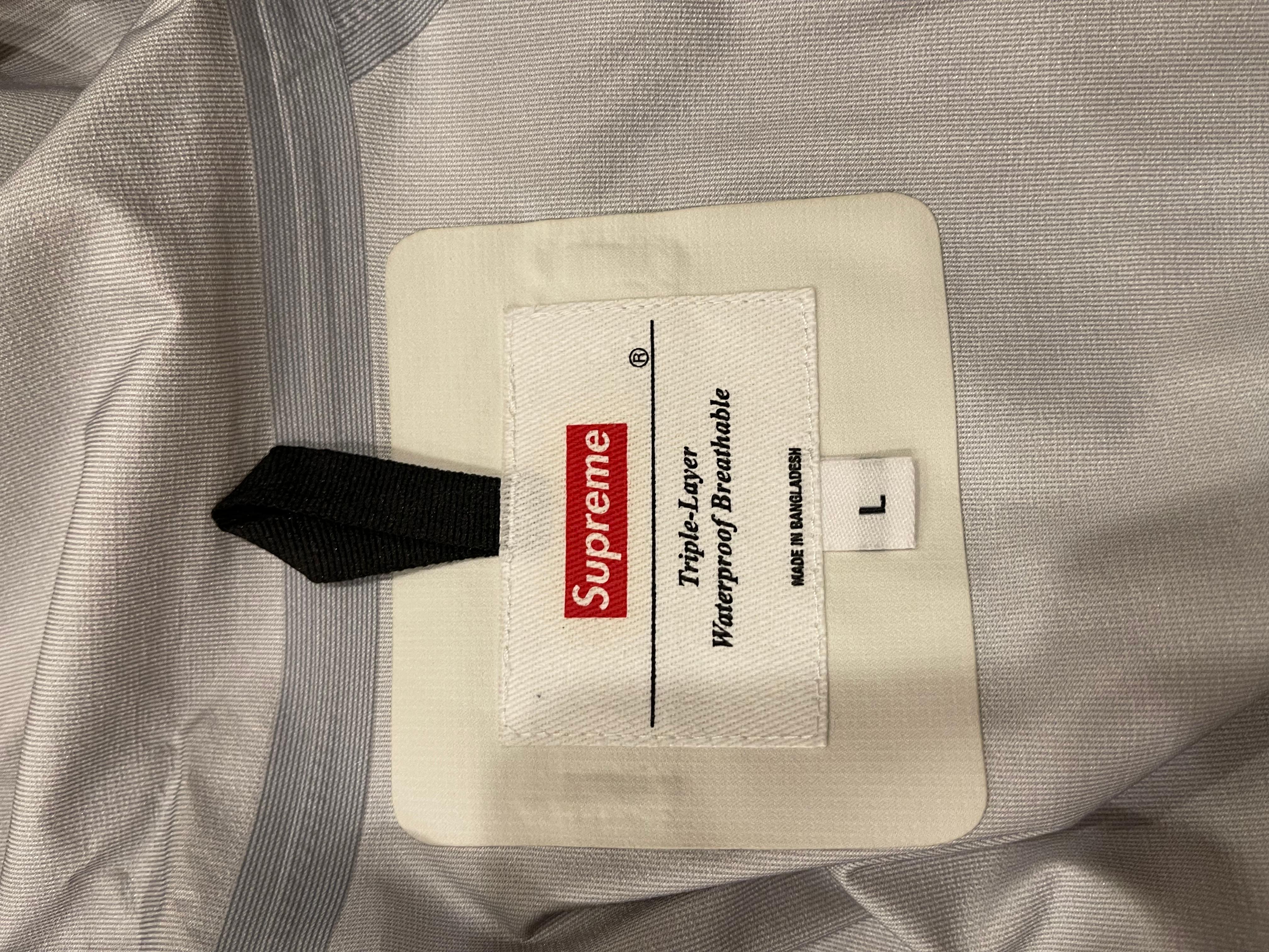 Supreme SS Apex Taped Seam White Jacket For Sale at 1stDibs
