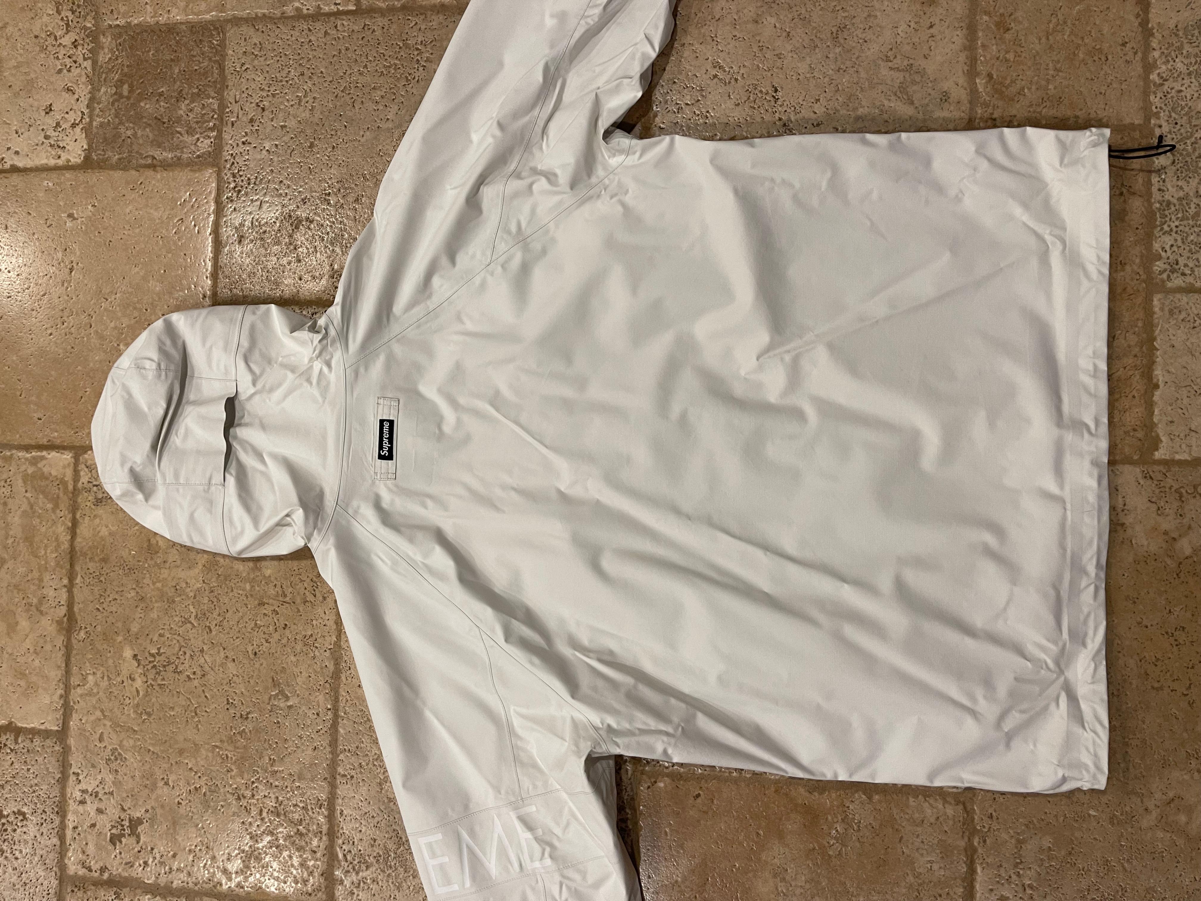 Supreme SS16 Apex Taped Seam White Jacket For Sale 1