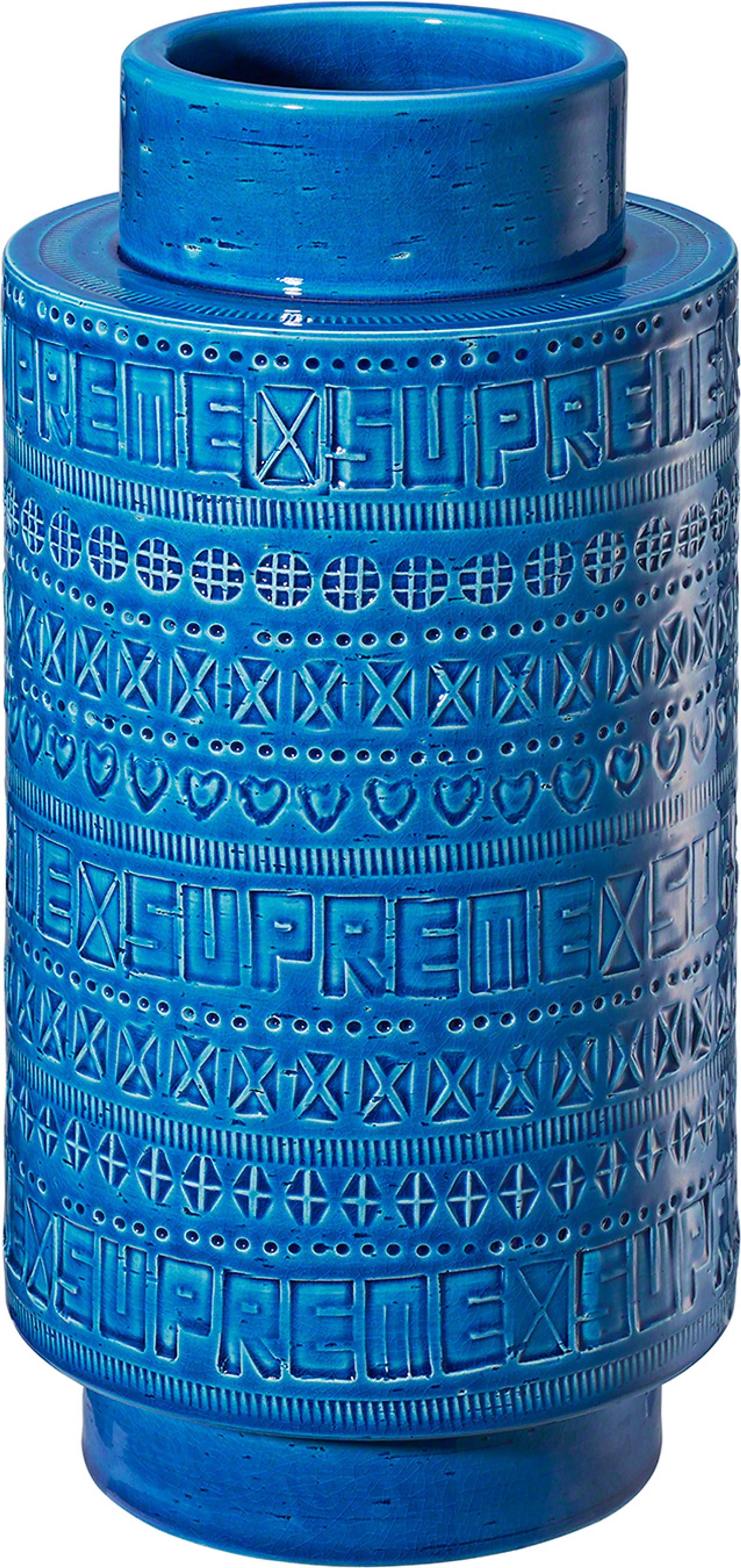Mid-Century Modern Vase Rimini Blu Supreme x Bitossi printemps 2023, édition limitée, Italie en vente