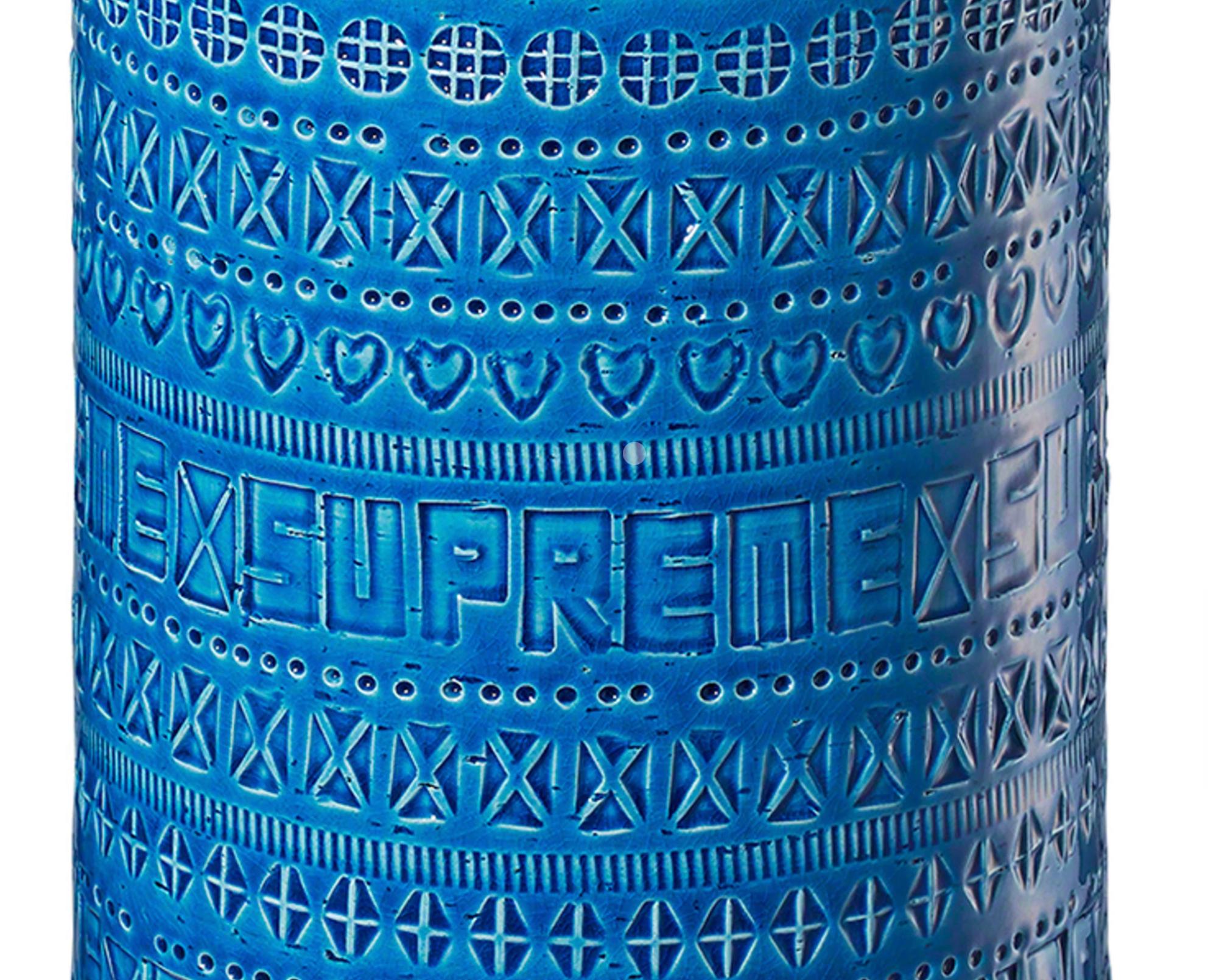 Italian Supreme x Bitossi Spring 2023 Rimini Blu Vase, Limited Edition, Italy. For Sale