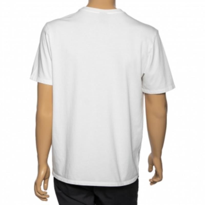 Gray Supreme X Jordan White Logo Printed Cotton T-Shirt L For Sale