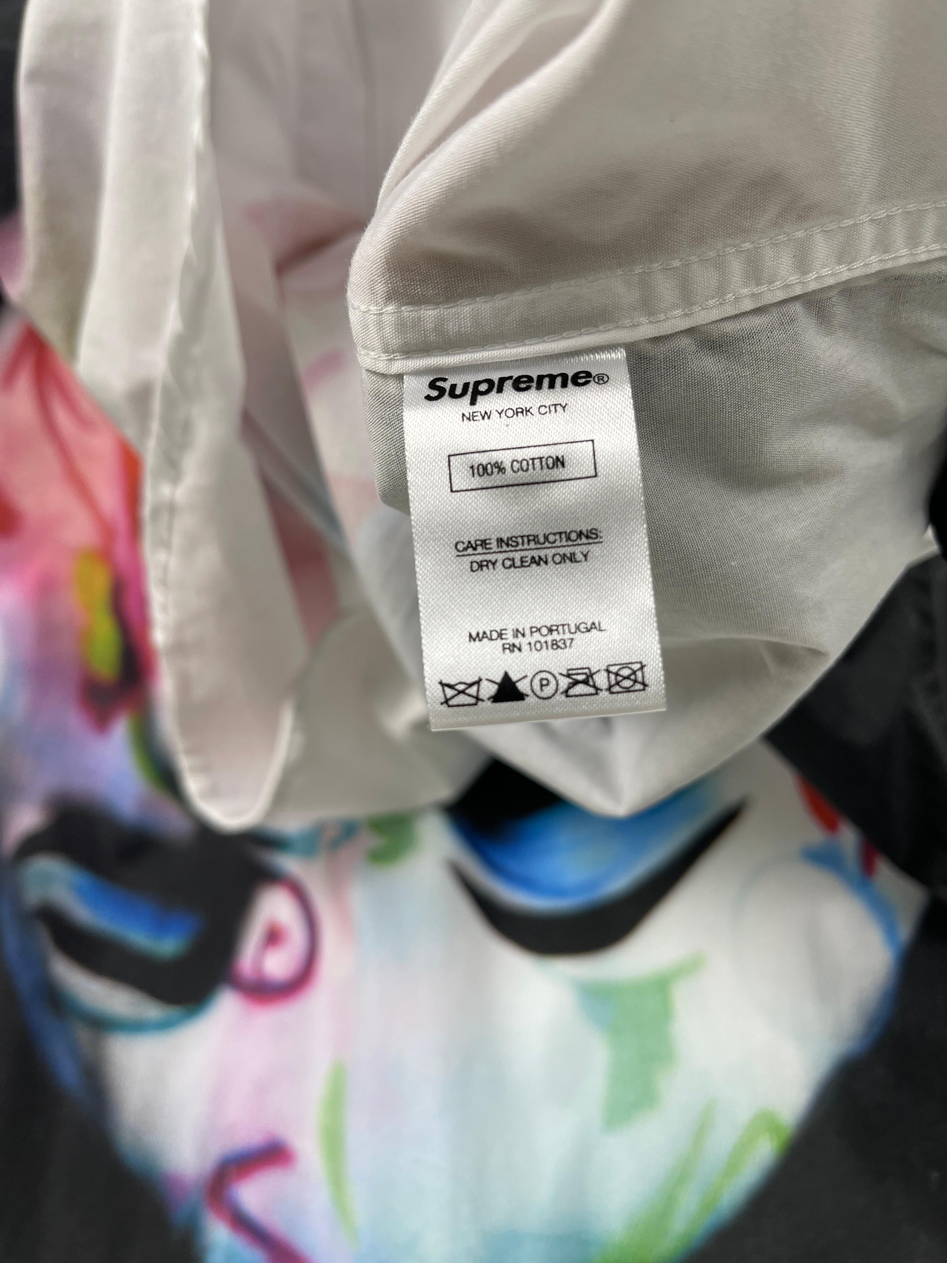 Supreme x  Leigh Bowery Watercolor Shirt In Excellent Condition For Sale In Tương Mai Ward, Hoang Mai District