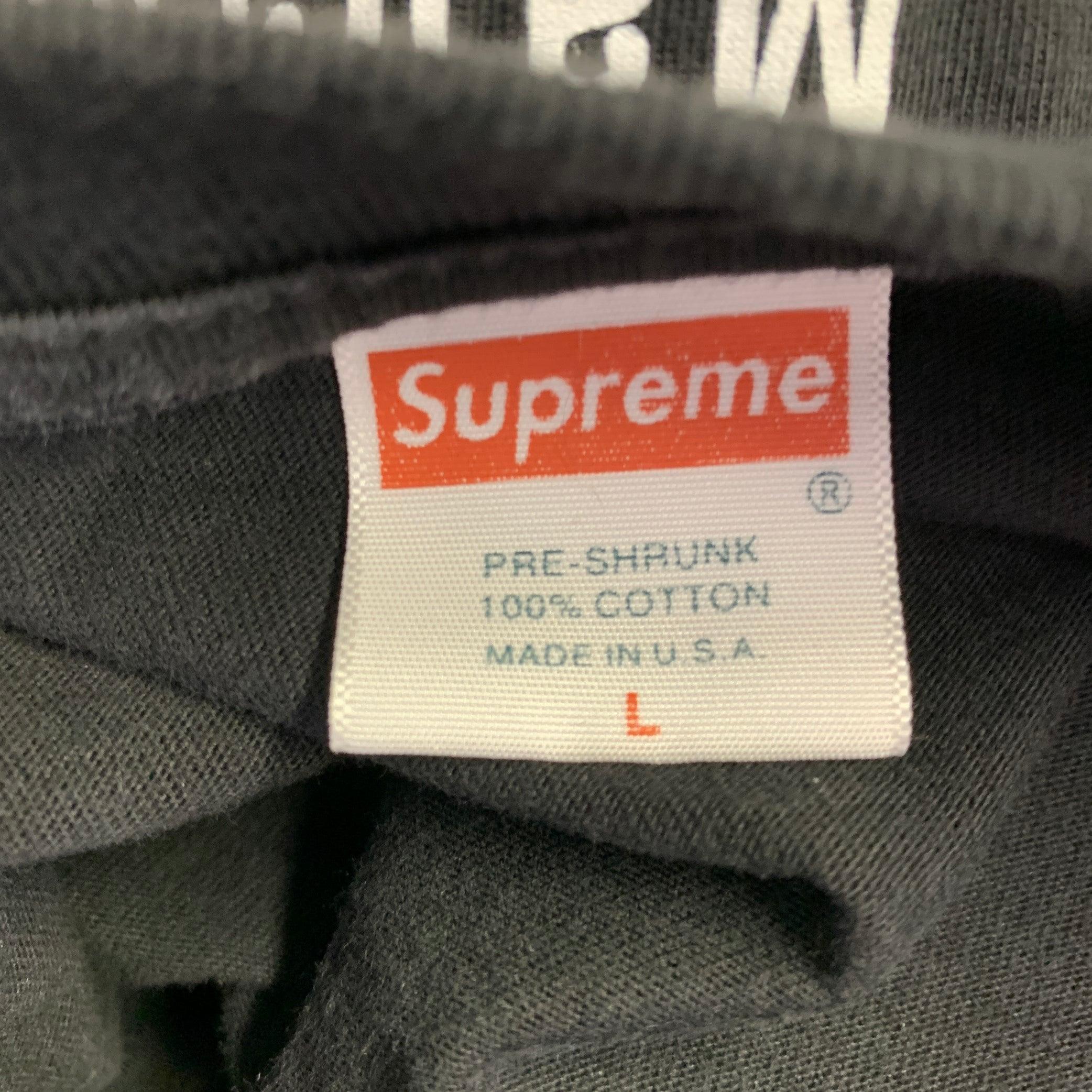 SUPREME x MALCOLM McLAREN Size L Black White Cotton Keith Haring T-Shirt 2