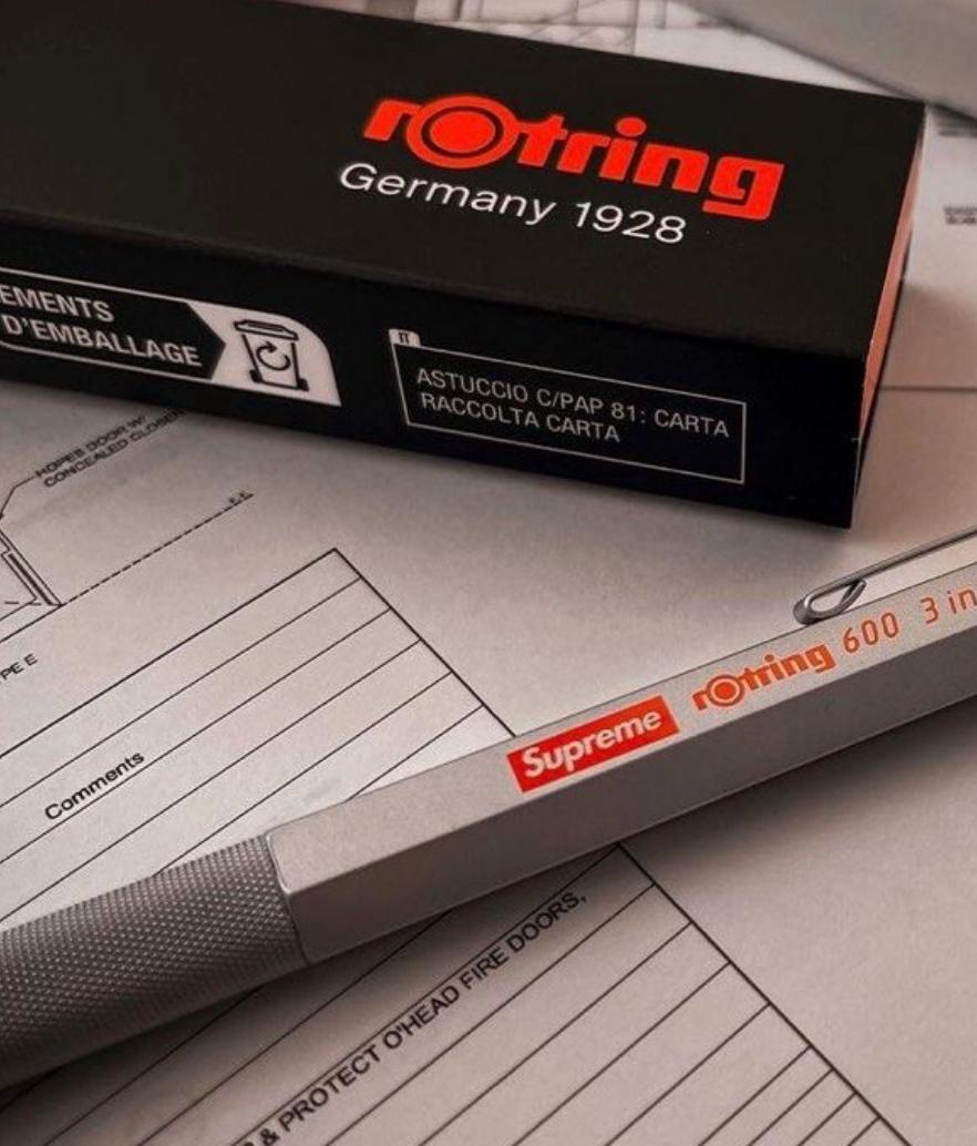 Moderno Penna e matita meccanica Supreme x rOtring 600 3-in-1 Multicolor, SS 2023, Giappone in vendita