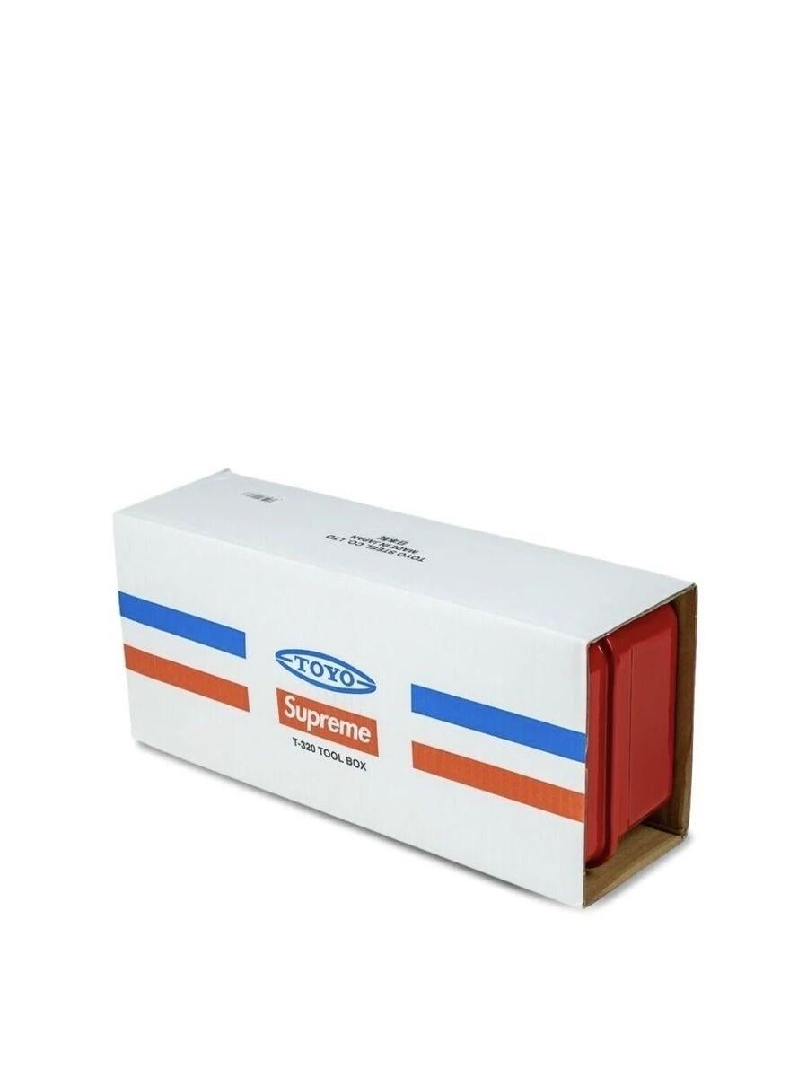 Modern SUPREME x TOYO Japan Fall Winter 2022 T 320 Steel Toolbox , Red, NIB. For Sale