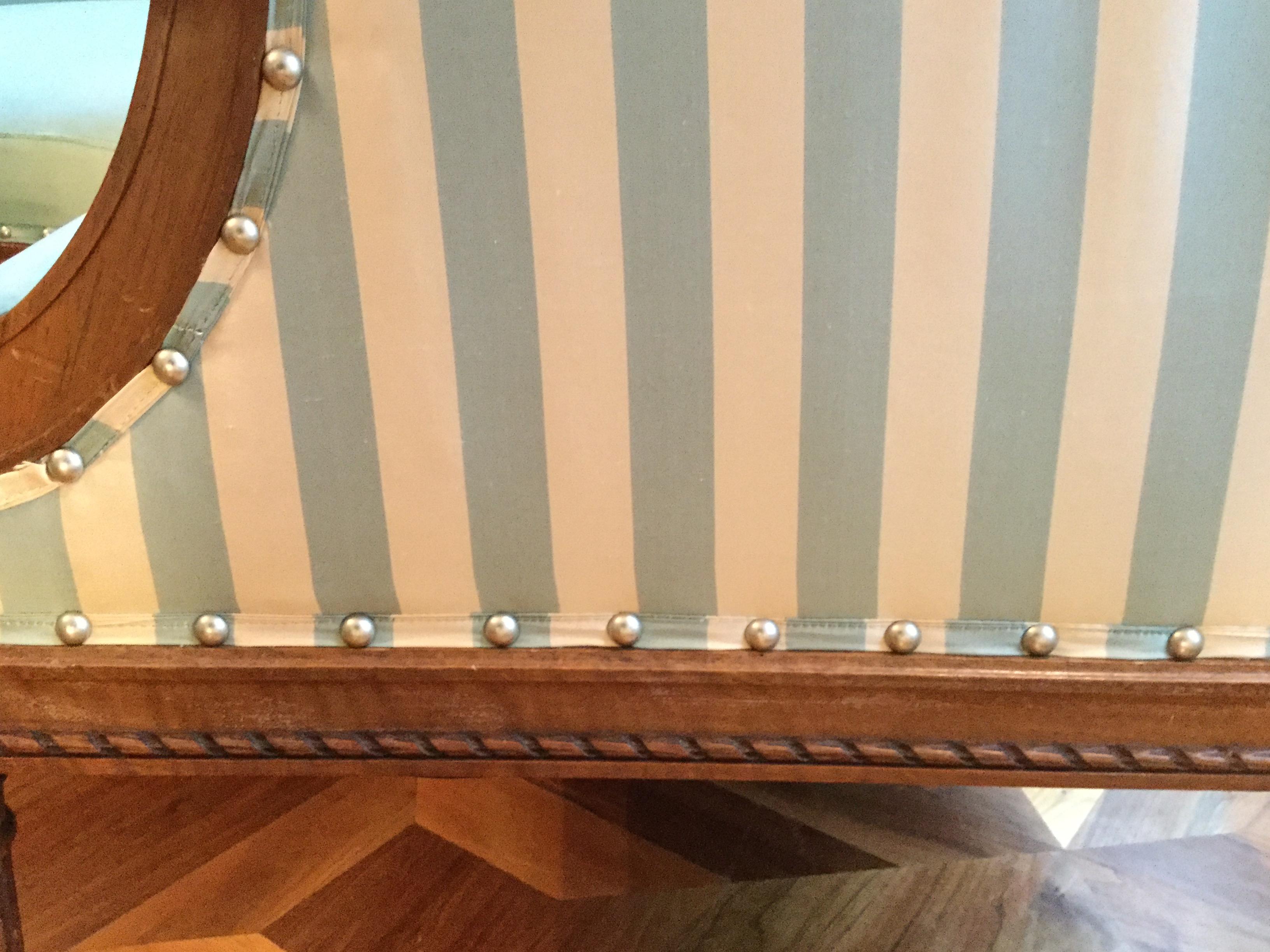 Upholstery Supremely Elegant 19th Century French Louis-XVI Style Salon Set