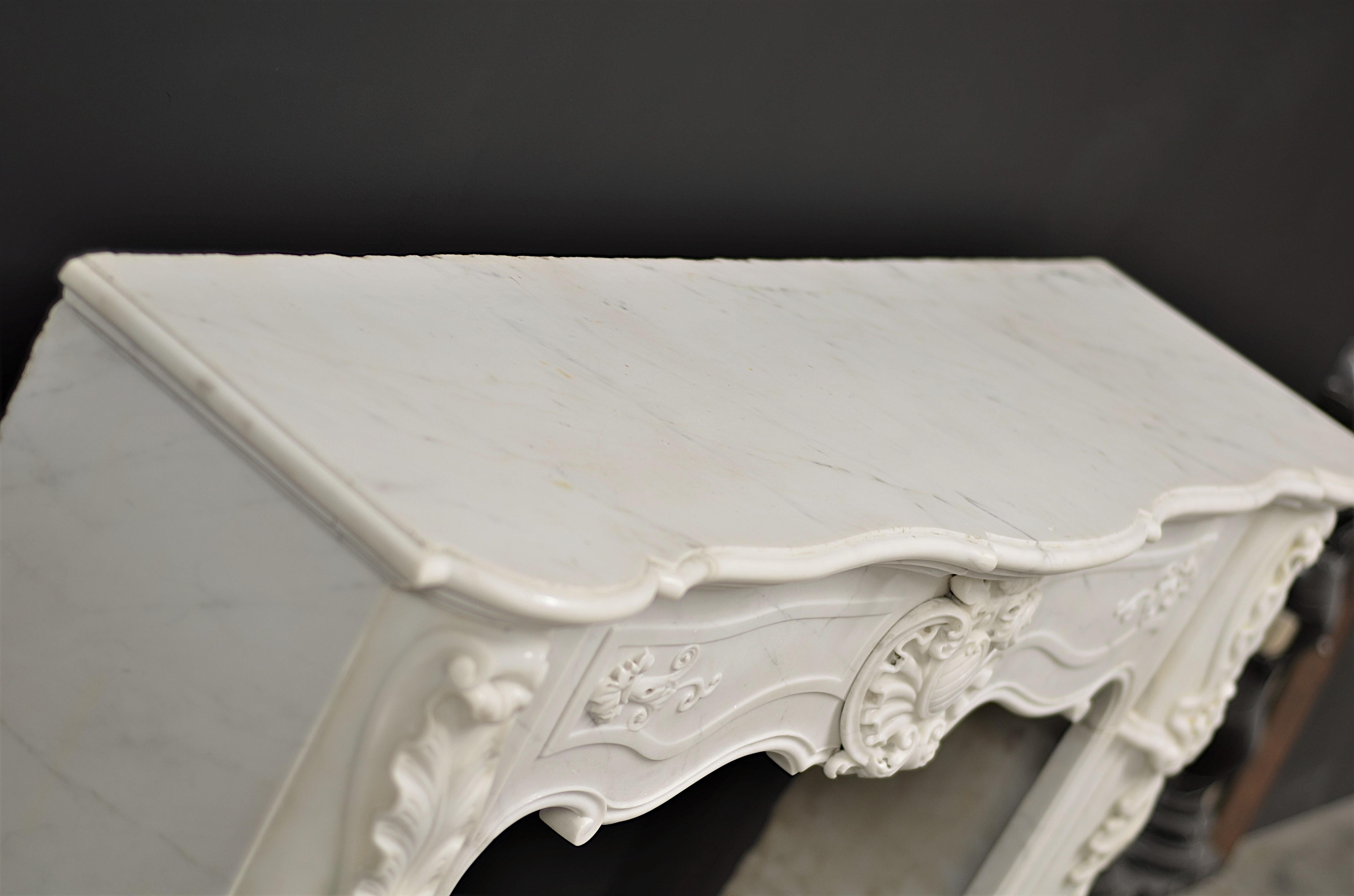 Suprising Antique Louis XV Fireplace Mantel For Sale 11